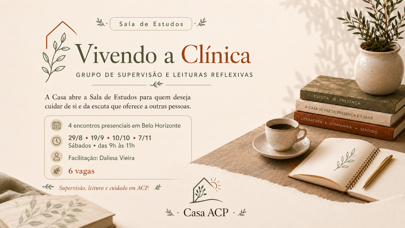 Vivendo a Clínica: Grupo de Supervisão e Leituras Reflexivas